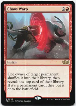 Chaos Warp Normal R Commander: Tarkir: Dragonstorm 208 NM - Image 1
