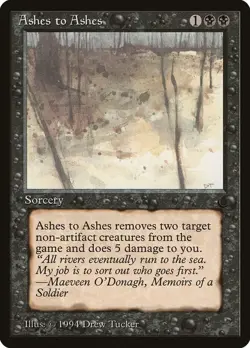 Ashes to Ashes The Dark Common LP Magic: The Gathering Normal - Image 1