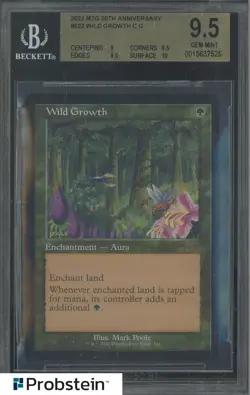 2022 Magic The Gathering MTG 30th Anniversary #522 Wild Growth C G BGS 9.5 - Image 1