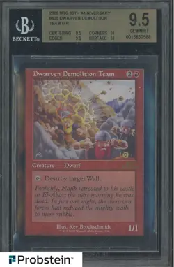 2022 Magic The Gathering MTG 30th Anni #436 Dwarven Demolition Team U R BGS 9.5 - Image 1