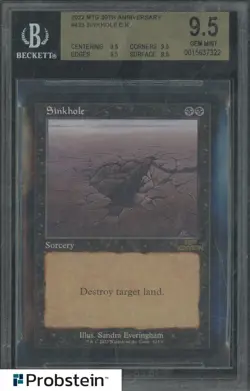 2022 Magic The Gathering MTG 30th Anniversary #423 Sinkhole C K BGS 9.5 #2 - Image 1