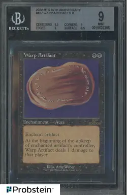 2022 Magic The Gathering MTG 30th Anniversary #427 Warp Artifact R K BGS 9 - Image 1