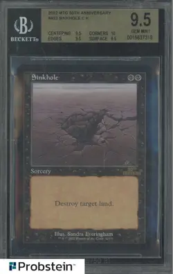 2022 Magic The Gathering MTG 30th Anniversary #423 Sinkhole C K BGS 9.5 #1 - Image 1