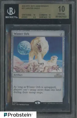 2022 Magic The Gathering MTG 30th Anniversary #271 Winter Orb R BGS 10 PRISTINE - Image 1