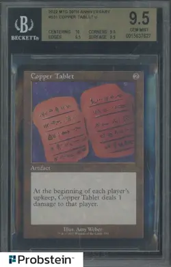 2022 Magic The Gathering MTG 30th Anniversary #531 Copper Tablet U BGS 9.5 - Image 1