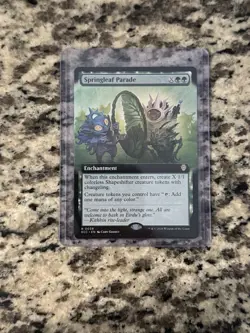 Springleaf Parade EXTENDED ART Commander: Lorwyn Eclipsed Magic MTG NM - Image 1
