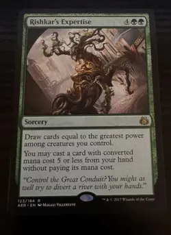 Rishkar's Expertise - Aether Revolt Magic the Gathering MTG - Image 1