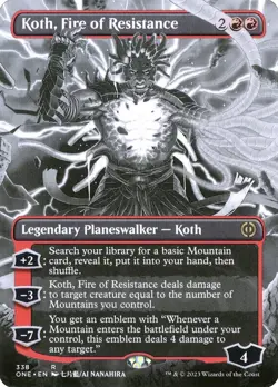 Koth, Fire of Resistance Showcase Regular - Phyrexia: All Will Be One MTG-NM - Image 1