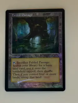 Fabled Passage - Foil - Retro Frame Light Play MTG Magic - Image 1