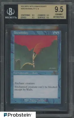 2022 Magic The Gathering MTG 30th Anniversary #356 Invisibility CB BGS 9.5 - Image 1