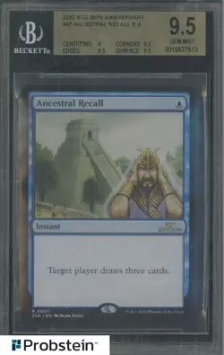 2022 Magic The Gathering MTG 30th Anniversary #47 Ancestral Recall RB BGS 9.5 - Image 1
