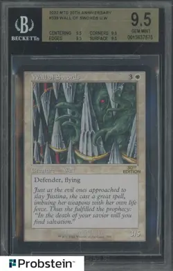 2022 Magic The Gathering MTG 30th Anniversary #339 Wall of Swords UW BGS 9.5 - Image 1