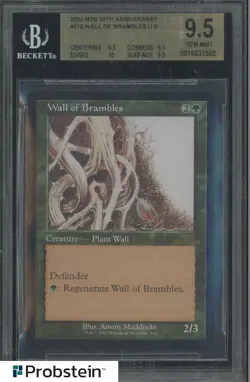 2022 Magic The Gathering MTG 30th Anniversary #516 Wall of Brambles UG BGS 9.5 - Image 1