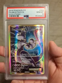 Mewtwo EX - 103/108 - Pokemon Evolutions XY Full Art Ultra Rare Card NM - Image 1
