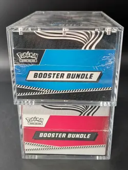 2x Pokemon SV10.5 Black Bolt White Flare Sealed Booster Bundle Display W/Acrylic - Image 5