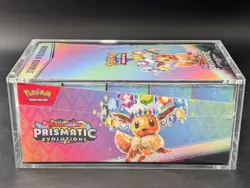 Pokemon SV8.5 Prismatic Evolutions Sealed Booster Bundle Display W/Acrylic Case - Image 4