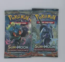 Lot of (2) Pokemon TCG Sun & Moon Burning Shadows Booster Pack Sealed - Image 1