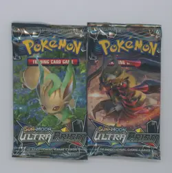 Lot of (2) Pokemon TCG Sun & Moon Ultra Prism Booster Pack Sealed - Image 1
