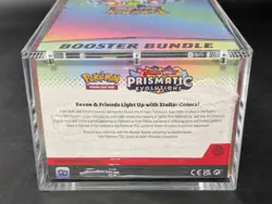 Pokemon SV8.5 Prismatic Evolutions Sealed Booster Bundle Display W/Acrylic Case - Image 3