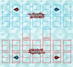 Ygomat 2-Player Master Rule 4 Card Link Zones Custom Playmat TCG CCG Duel Mat - Image 1