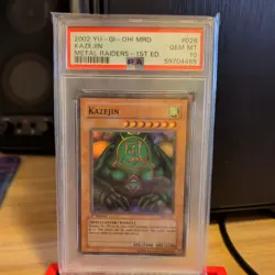 2002 Yu-Gi-Oh! MRD 1st Edition KAZEJIN #026 PSA 10 - Image 1