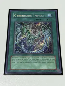 Yugioh Cyberdark Impact! TAEV-EN054 Unlimited Secret Rare Near Mint Pack Fresh! - Image 1