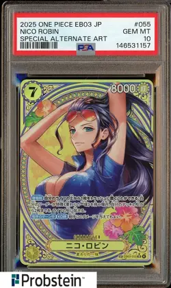2025 One Piece Japanese EB03 #055 Nico Robin Special Alternate Art PSA 10 - Image 1