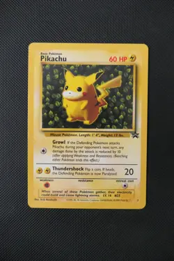 Pokemon TCG Pikachu Black Star Promo #1 WOTC Card - Image 1