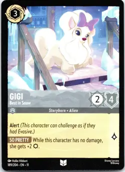 Disney Lorcana Gigi - Best in Snow Winterspell Uncommon #189/204 NM - Image 1