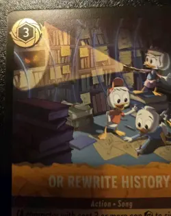 Or Rewrite History! 27/204 Cold Foil Uncommon Whispers In The Well Lorcana TCG - Image 2
