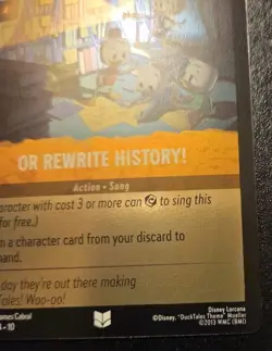 Or Rewrite History! 27/204 Cold Foil Uncommon Whispers In The Well Lorcana TCG - Image 5