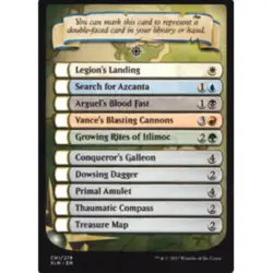 MTG 10 Ixalan Checklist Card, NM-Mint, English Ixalan - Image 1
