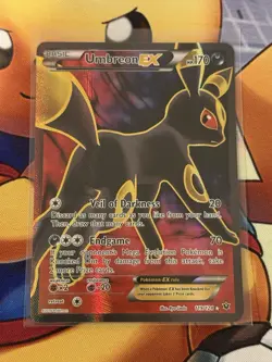 Pokemon Umbreon EX TCG Full Art Holo Rare Card 119/124 Fates Collide - Image 1
