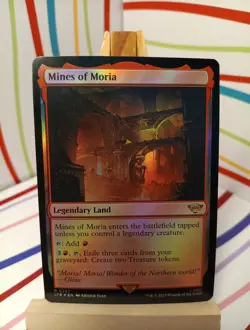 Mines of Moria FOIL NM Magic the Gathering LOTR MTG Lord of the Rings - Image 1