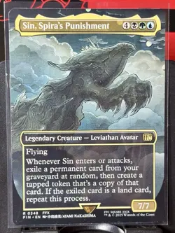 Sin, Spira's Punishment (Borderless) - Reg - MTG - FIN - 0348 - RARE ~ NM - Image 1