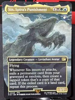 Sin, Spira's Punishment (Borderless) - Reg - MTG - FIN - 0348 - RARE ~ NM - Image 2