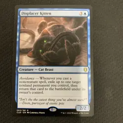 MtG Magic Rare Displacer Kitten 063/361 Commander Legends Baldur's Gate NM - Image 1