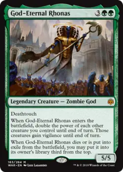 [1x] God-Eternal Rhonas Near Mint, English War of the Spark MTG Magic - Image 1