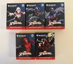 SDCC 2025 Magic the Gathering Spider-Man Complete Welcome Deck Set Of 5 - Image 1