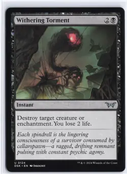 Withering Torment Duskmourn: House of Horror #124 MTG NM / M - Image 1