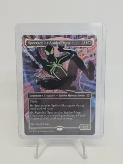 MTG Spectacular Spider-Man #238 Rare Textured Foil Borderless NM Eng Legendary - Image 1