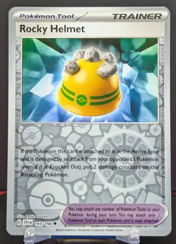 Pokemon Rocky Helmet #193/198 English Scarlet & Violet Reverse Holo - Image 1