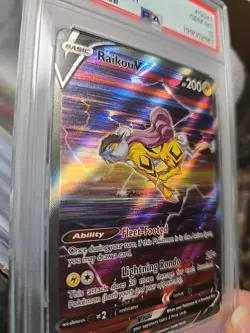 2023 POKEMON SWORD & SHIELD CROWN ZENITH #GG41 FULL ART/RAIKOU V PSA 10 - Image 4