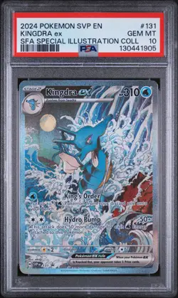 Pokemon 2024 Kingdra EX Scarlet Violet Black Star Promo #131 Gem Mint PSA 10 - Image 1