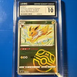 Pokemon TCG Jolteon #303 Chinese Gem Pack CGC Pristine 10 - Image 1