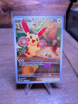 Plusle 193/182 Pokemon TCG Paradox Rift Illustration Rare Card NM Condition - Image 1