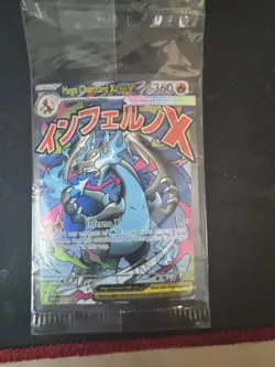Pokemon Mega Charizard X ex 023 Me: Mega Evolution Promo Holo Sealed w/Oricorio - Image 1