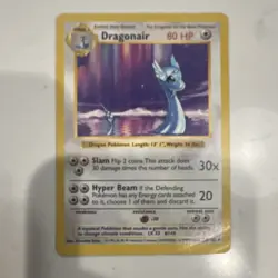 Pokemon TCG Dragonair Base Set 18/102 80 HP Uncommon Regular English Card - Image 1