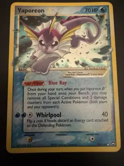 The Pokemon Company Vaporeon Star 102/108 EX Power Keepers Holo Ultra Rare 70HP - Image 1
