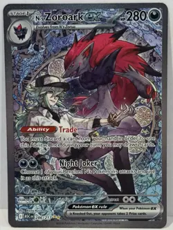 2026 Pokemon N's Zoroark ex 286/217 Me: Ascended Heroes Holo - Image 1
